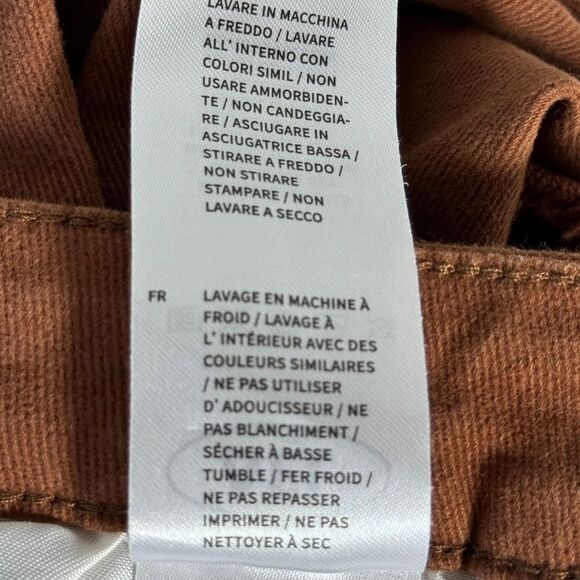 Aelfric Eden Brown Layered Stacked Fringe Jeans Sz 30 - Picture 7 of 9